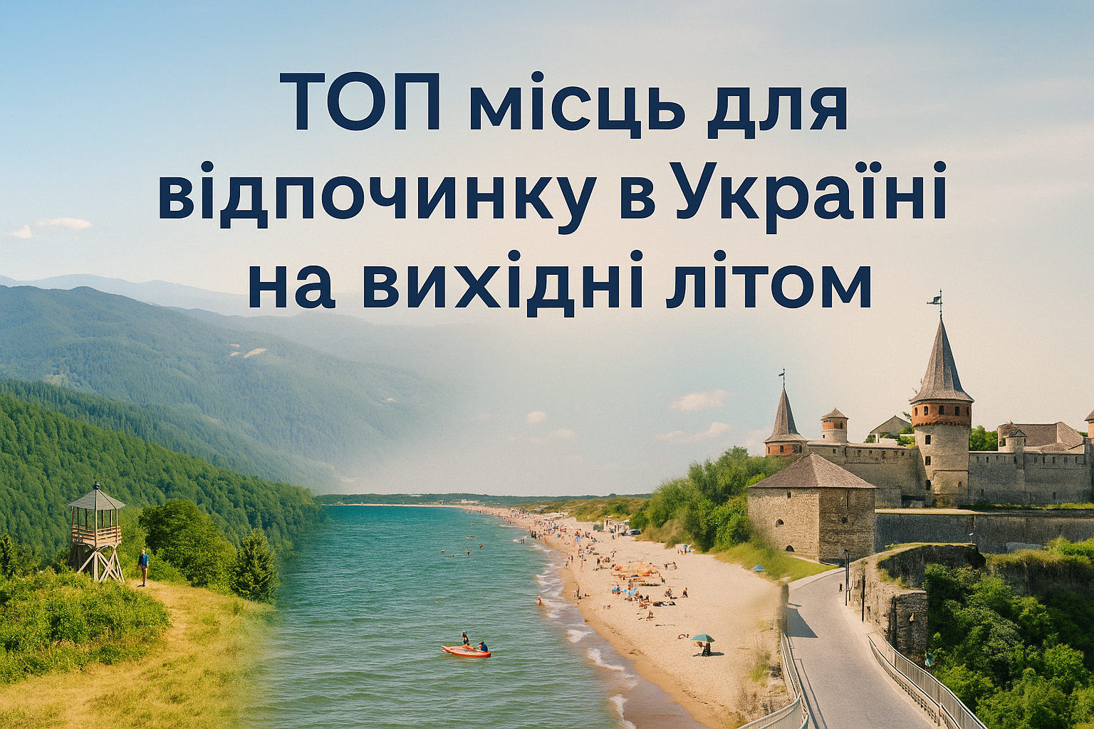 🌞 ТОП місць для відпочинку в Україні на вихідні літом