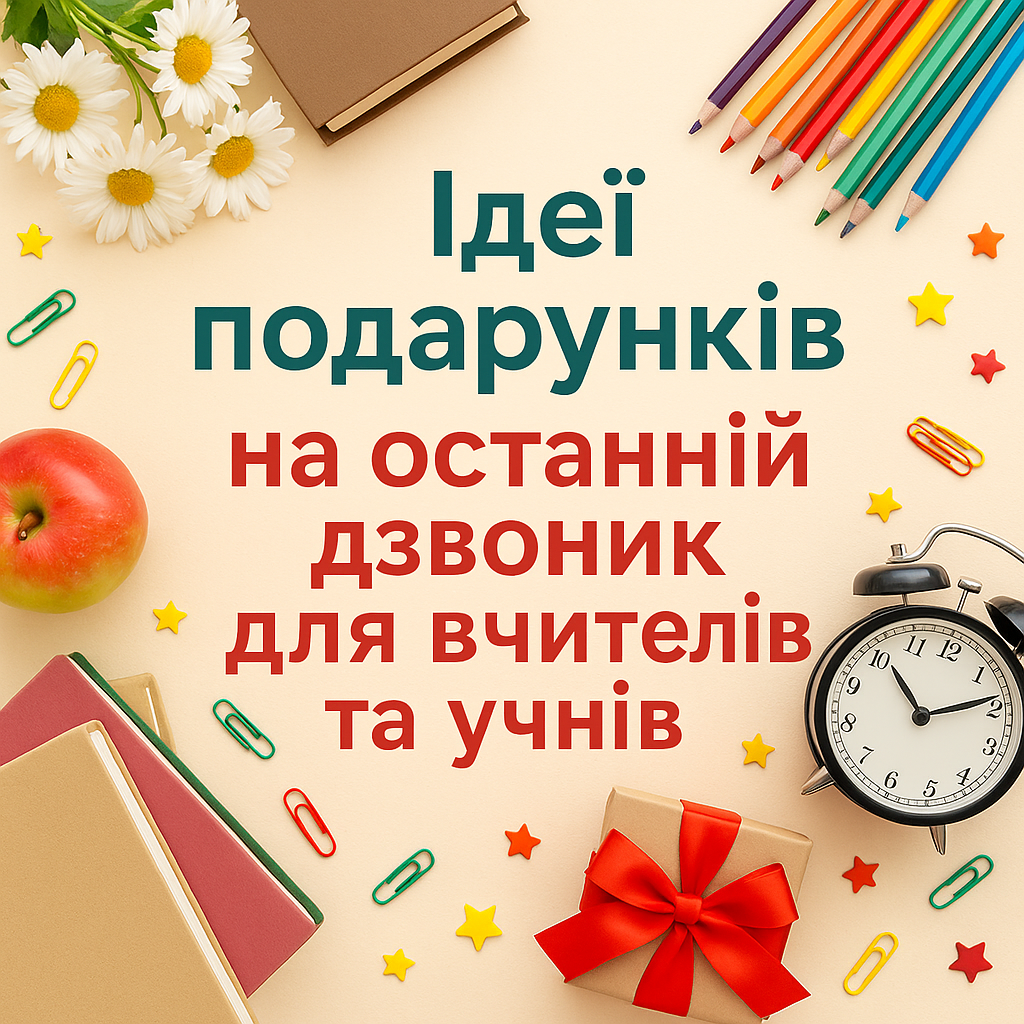 🎁 Ідеї подарунків на останній дзвоник для вчителів та учнів